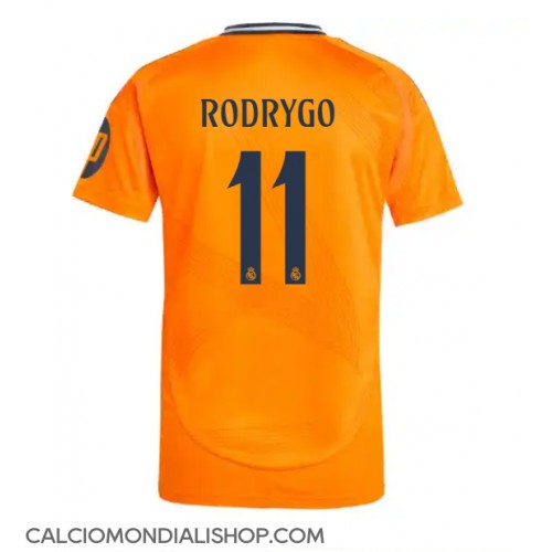 Maglie da calcio Real Madrid Rodrygo Goes #11 Seconda Maglia 2024-25 Manica Corta